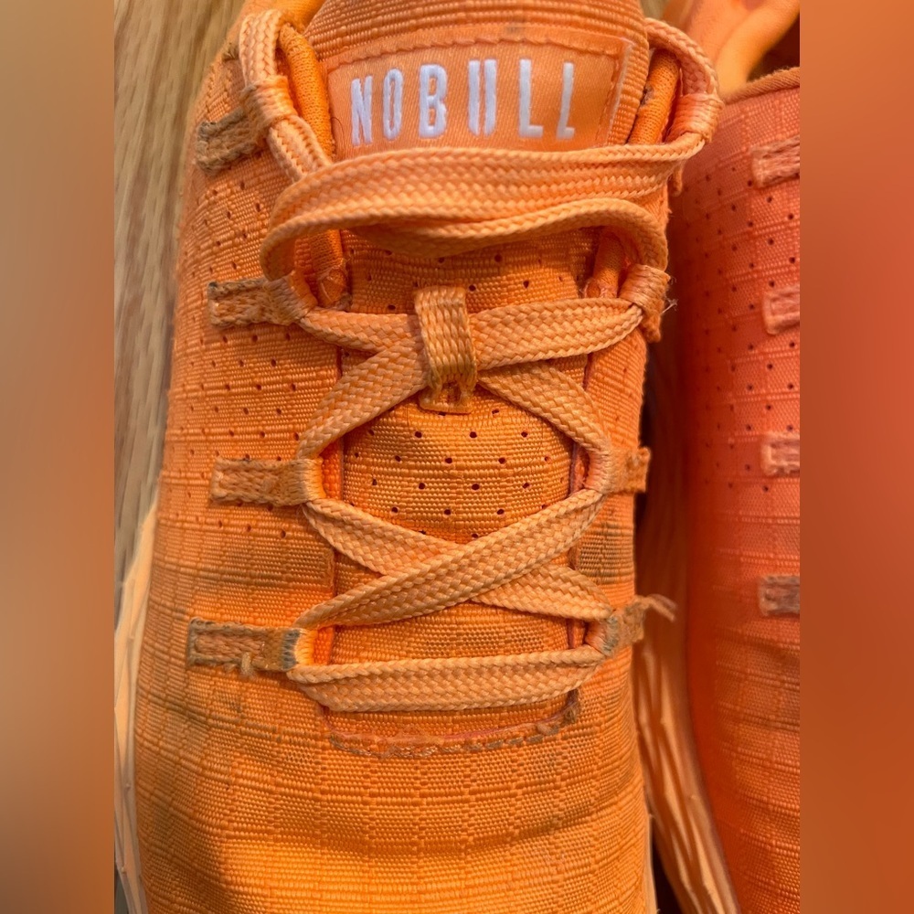 Nobull Neon Orange Trainer Shoes - Picture 3 of 9